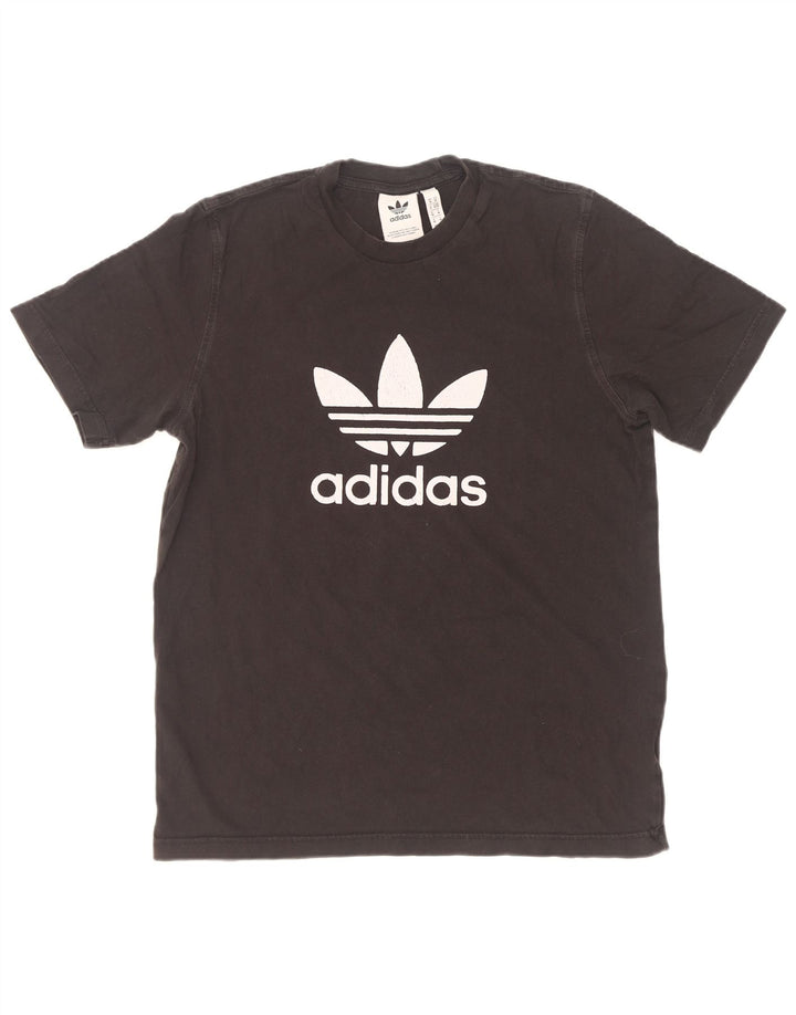 Tricou grafic Adidas pentru bărbați Top mediu negru bumbac