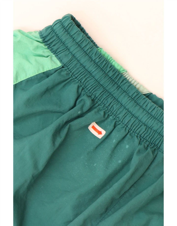 Pantaloni scurți de înot SWASH pentru băieți 11-12 ani, verde mediu, poliamidă color bloc