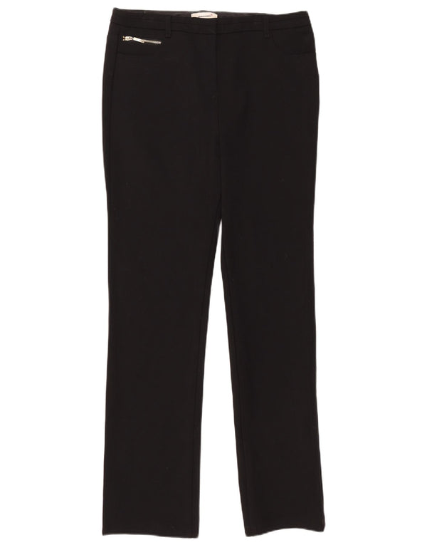 Pantaloni casual subțiri pentru femei Marks & Spencer UK 12 Medium W38 L30 Negru