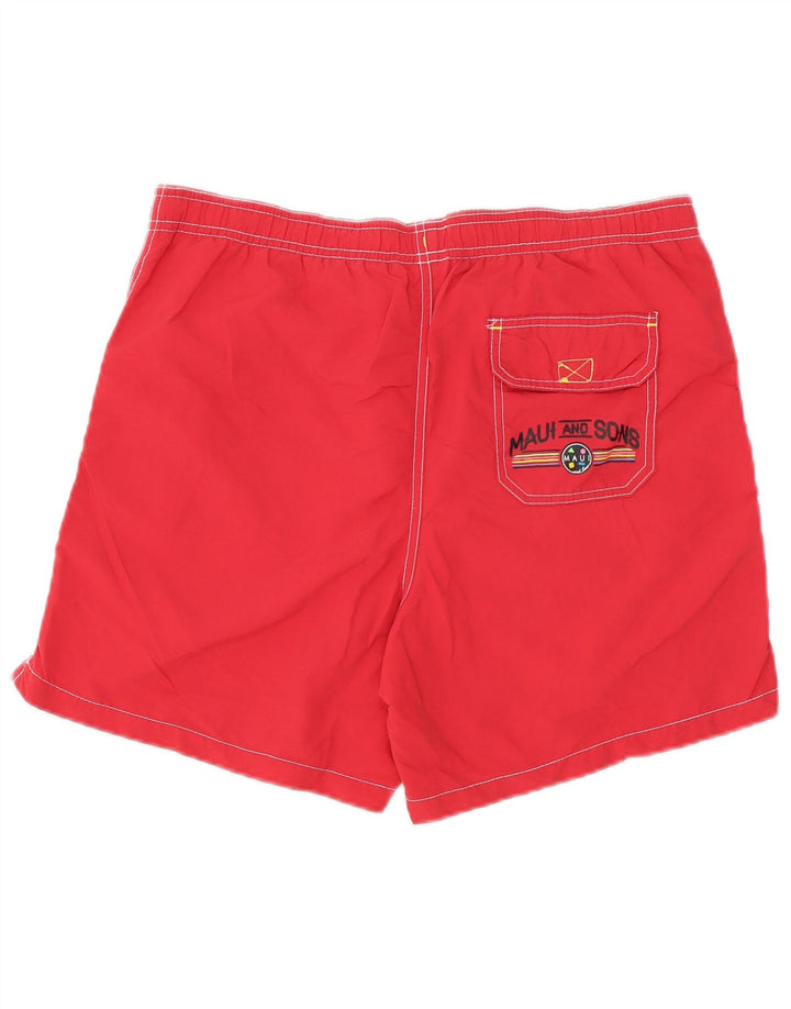 Pantaloni scurți de înot pentru bărbați Maui and Sons, poliamidă roșie medie