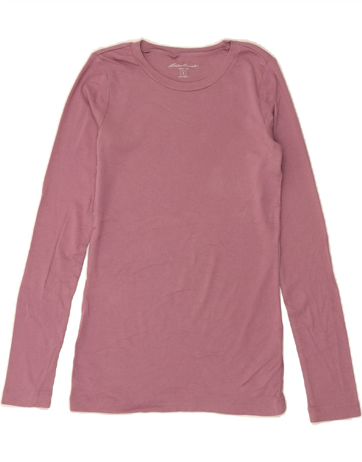 EDDIE BAUER Womens Top Long Sleeve UK 8  Small Purple Cotton Vintage Eddie Bauer and Second-Hand Eddie Bauer from Messina Hembry 