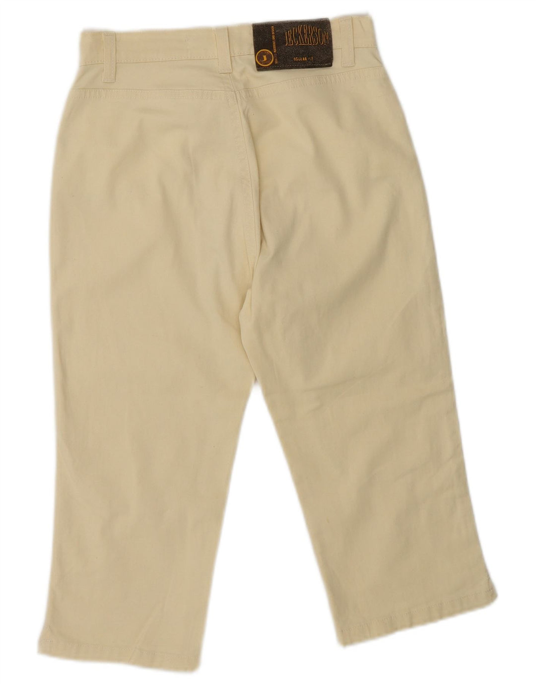 Pantaloni Capri pentru femei JECKERSON Mărimea 40 Small W26 Bumbac galben