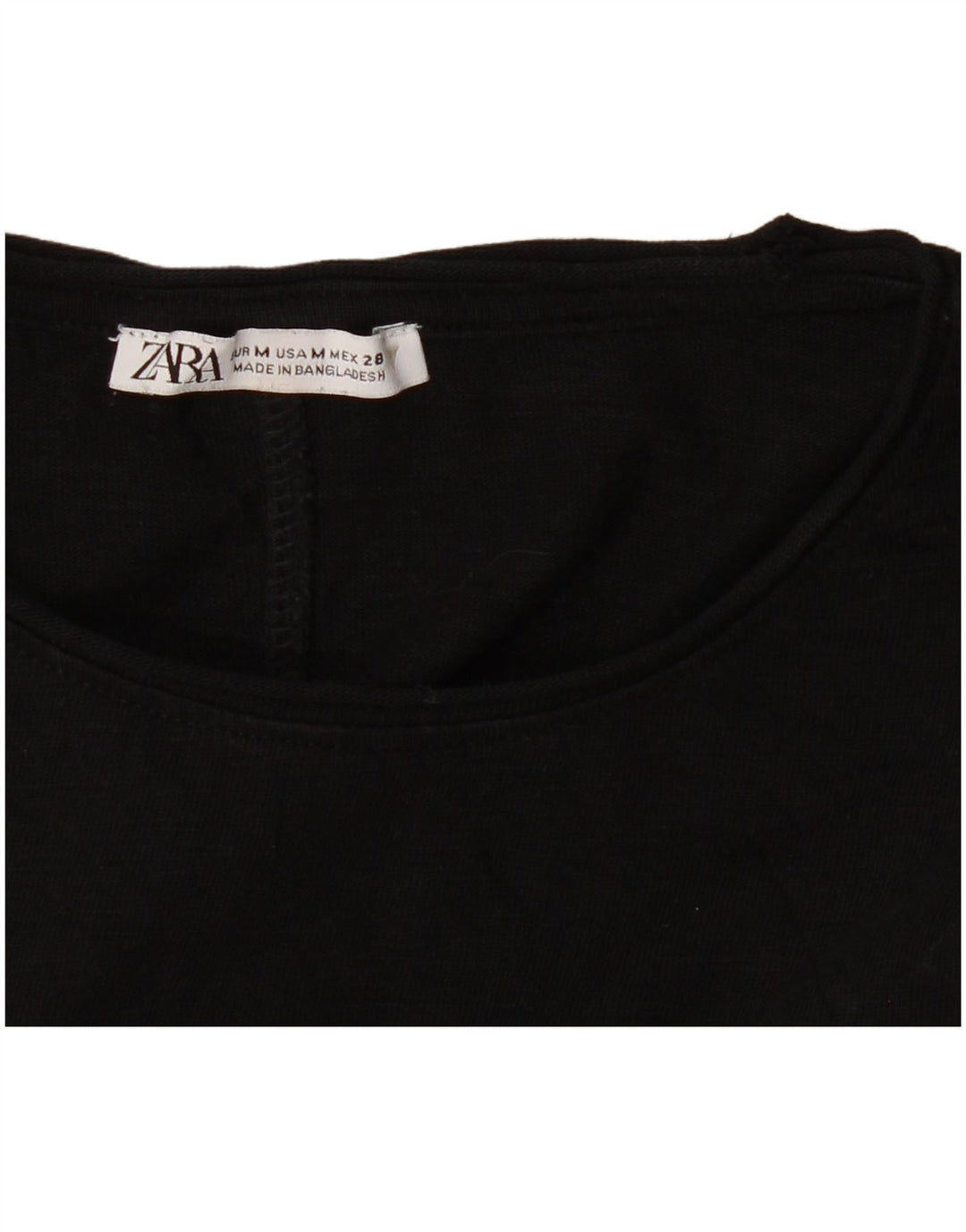 Tricou pentru femei Zara UK 12 Medium Negru