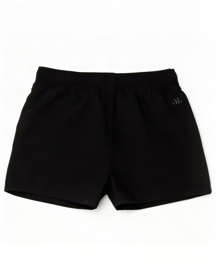 Pantaloni scurți sport grafic Adidas pentru bărbați, poliester mediu negru
