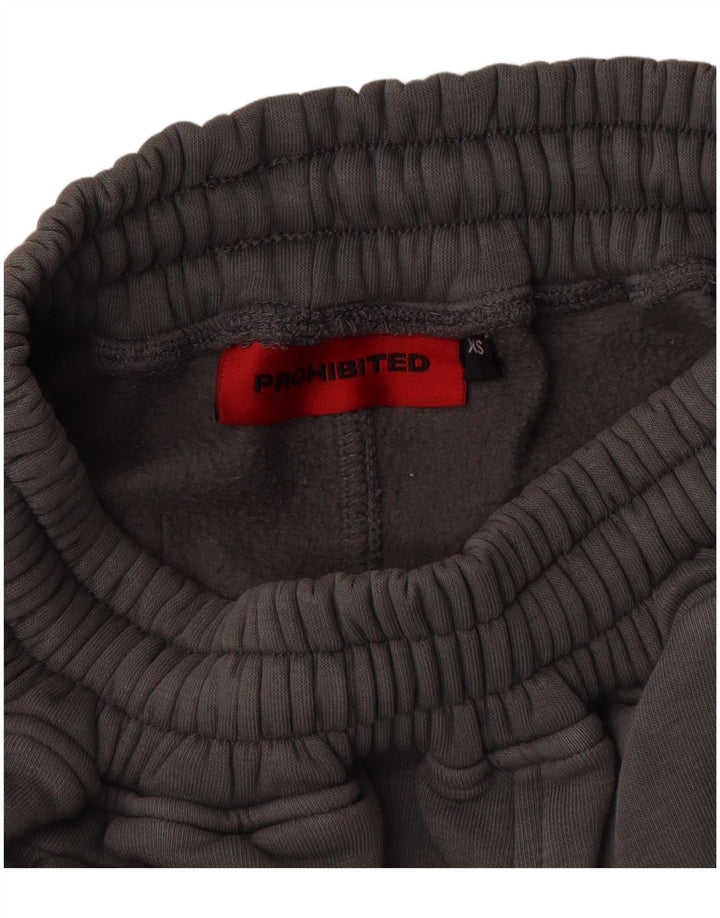 Pantaloni scurți sport grafic pentru bărbați Prohibited XS bumbac gri