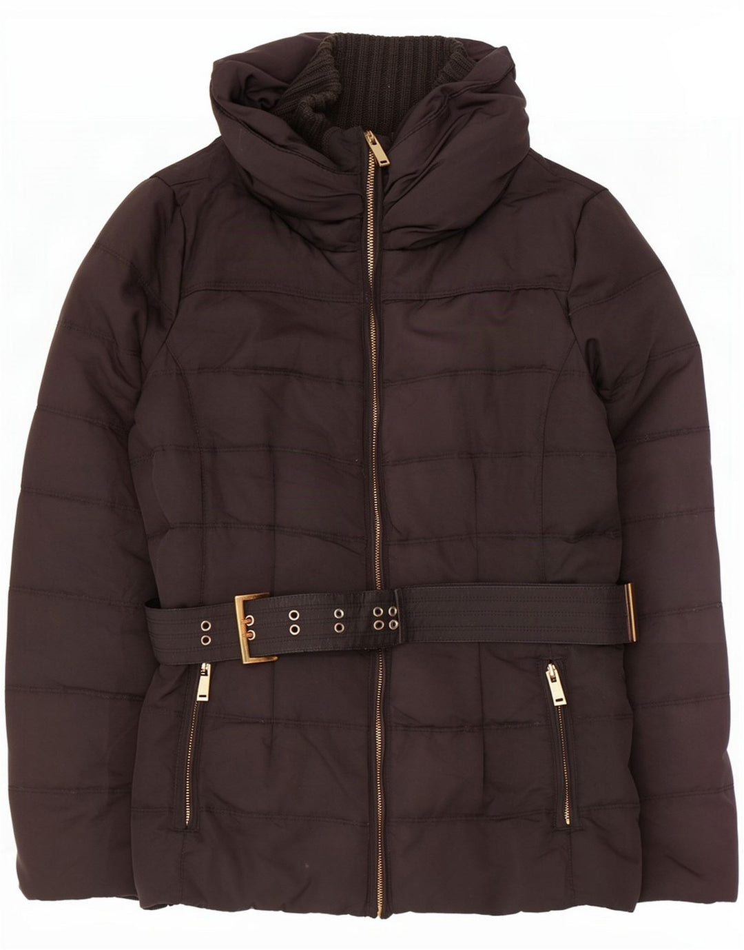 Jachetă căptușită pentru femei Zara UK 18 XL Poliester negru