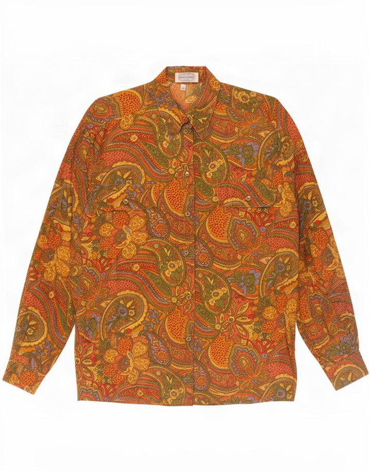 Cămașă Vintage pentru femei supradimensionată EU 40 Medium Multicolor Paisley