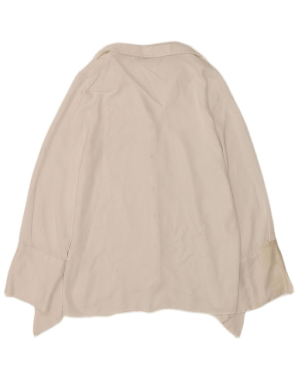 Bluză cămașă pentru femei Zara UK 10 Small White Viscose