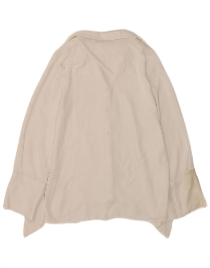 Bluză cămașă pentru femei Zara UK 10 Small White Viscose