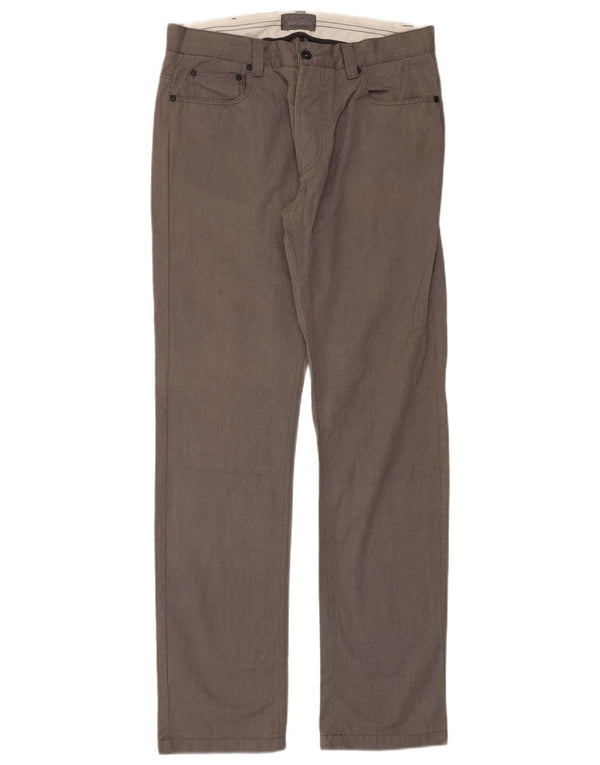 Pantaloni casual drepti pentru bărbați Zara EU 42 Mari L32 L34 Bumbac gri