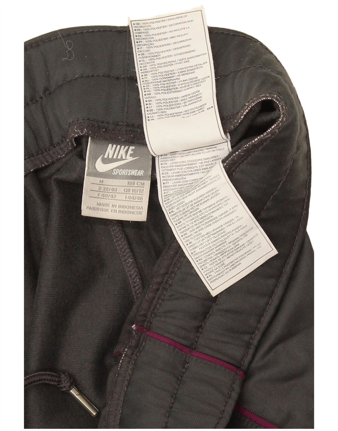 Pantaloni de trening Nike pentru femei UK 10/12 Poliester mediu gri