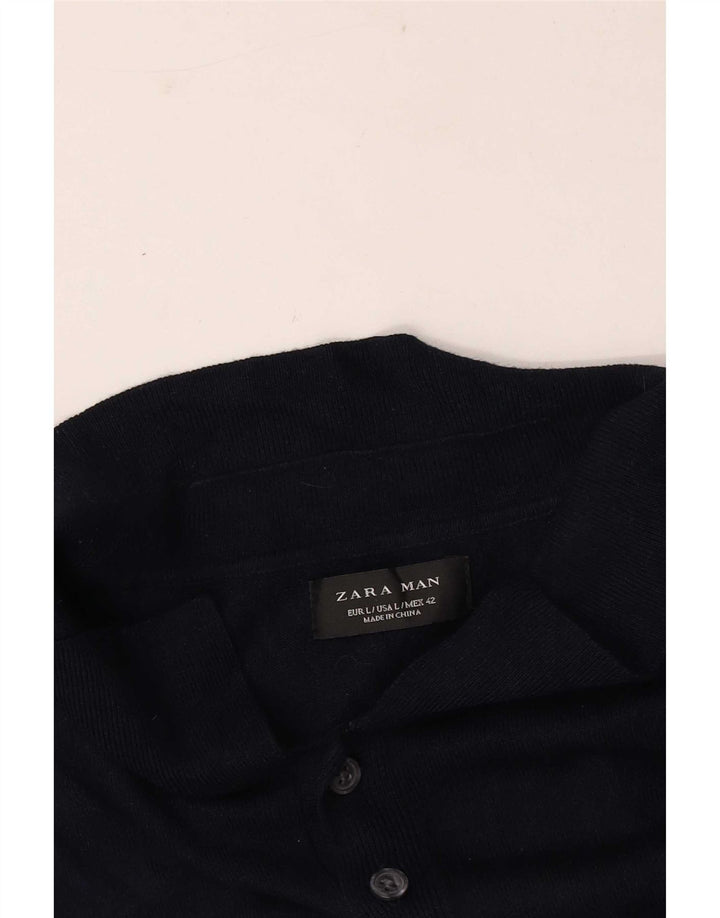 Tricou polo pentru bărbați Zara, mare bleumarin