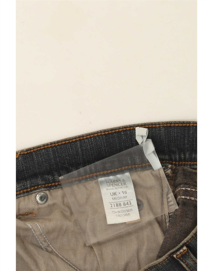 Blugi Bootcut pentru femei Marks & Spencer UK 16 Large W32 L31 Blue Bumbac