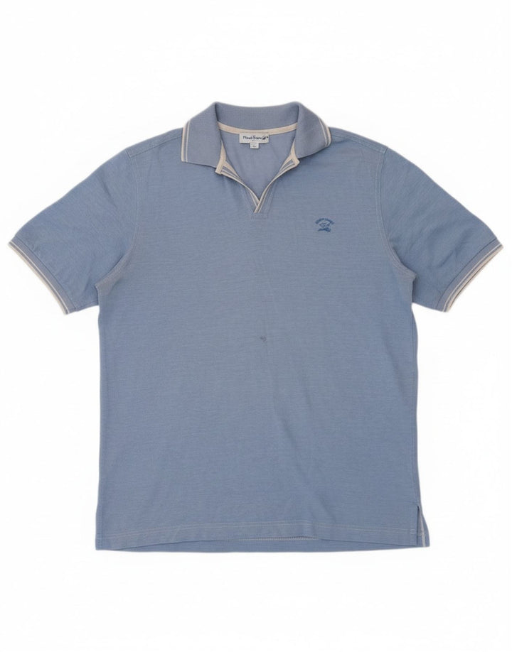 Cămașă polo Paul & Shark pentru bărbați, albastru mediu, pete