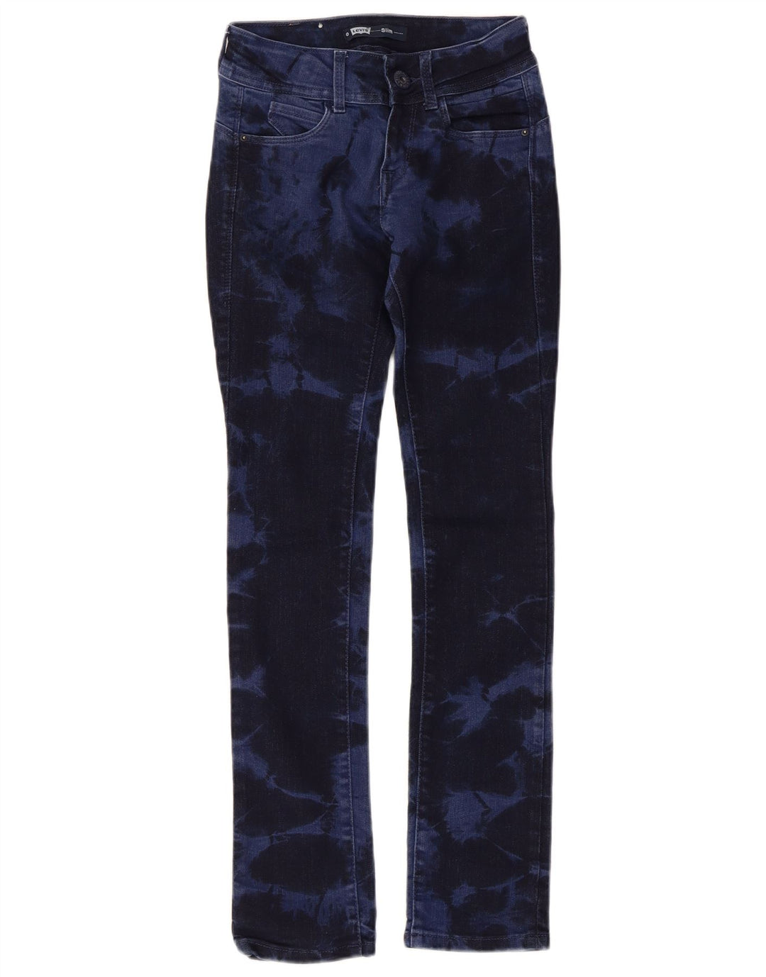 Blugi slim pentru baieti LEVI'S 9-10 ani bleumarin din bumbac Tie Dye