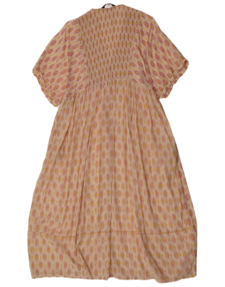 Rochie Kaftan pentru femei Zara UK 12 Medium Off White Ikat Viscose