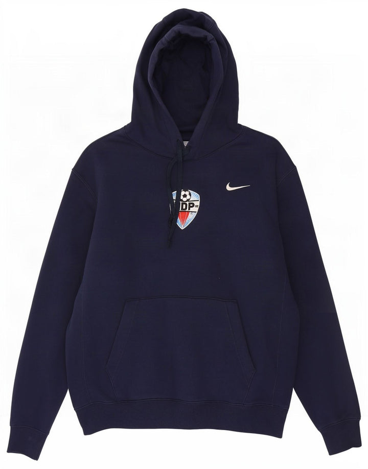 Pulover Nike pentru bărbați, bumbac, albastru bleumarin mediu