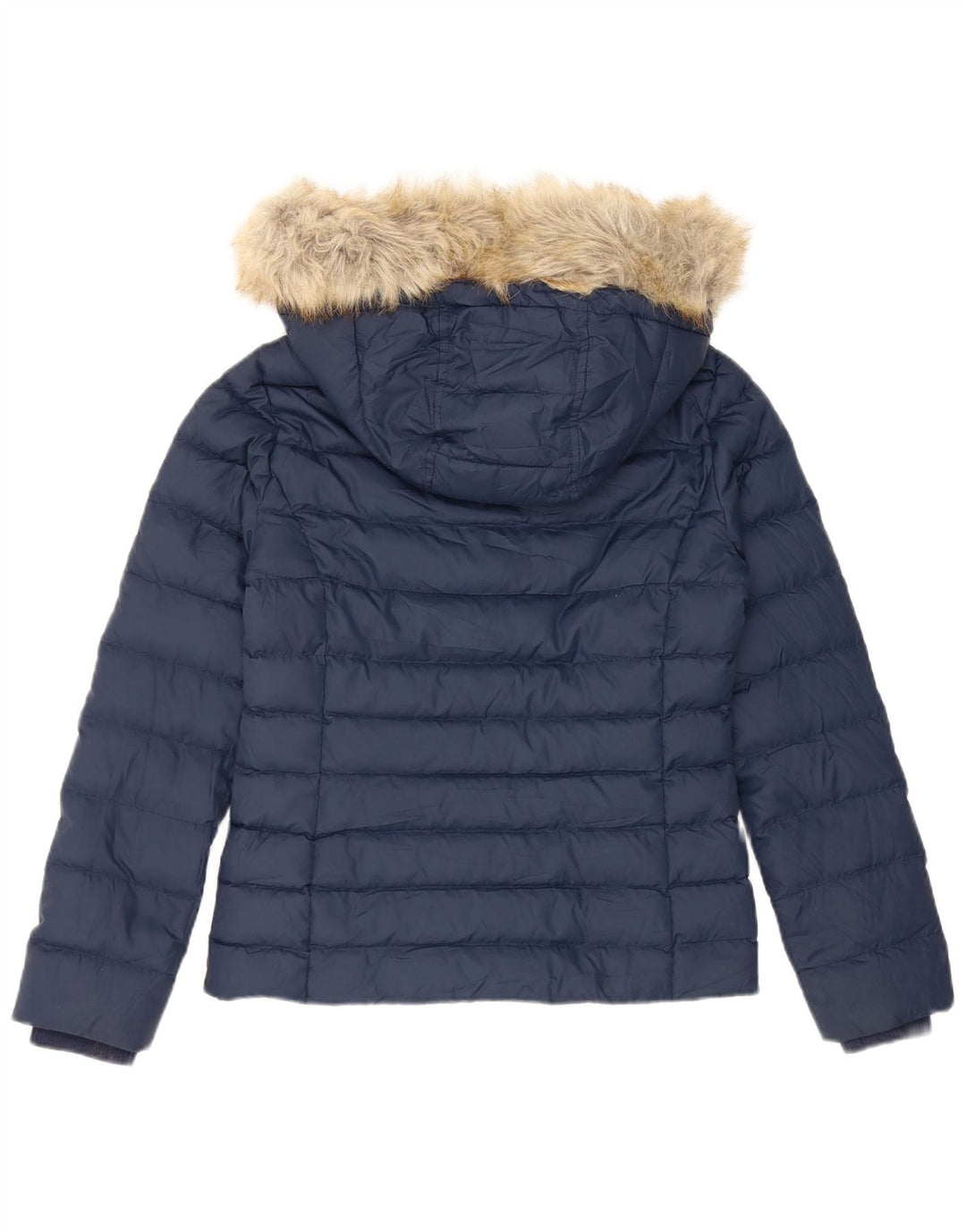 Jachetă căptușită cu glugă Tommy Hilfiger pentru femei UK 10 Poliester bleumarin mic