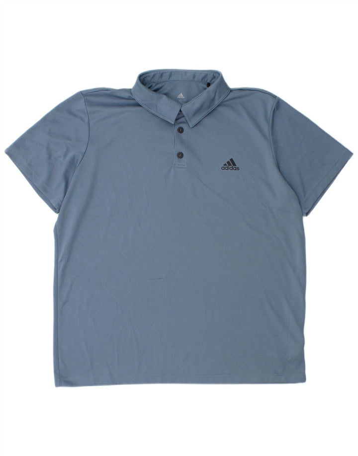 Tricou polo Adidas Aeroready pentru bărbați XL, poliester albastru