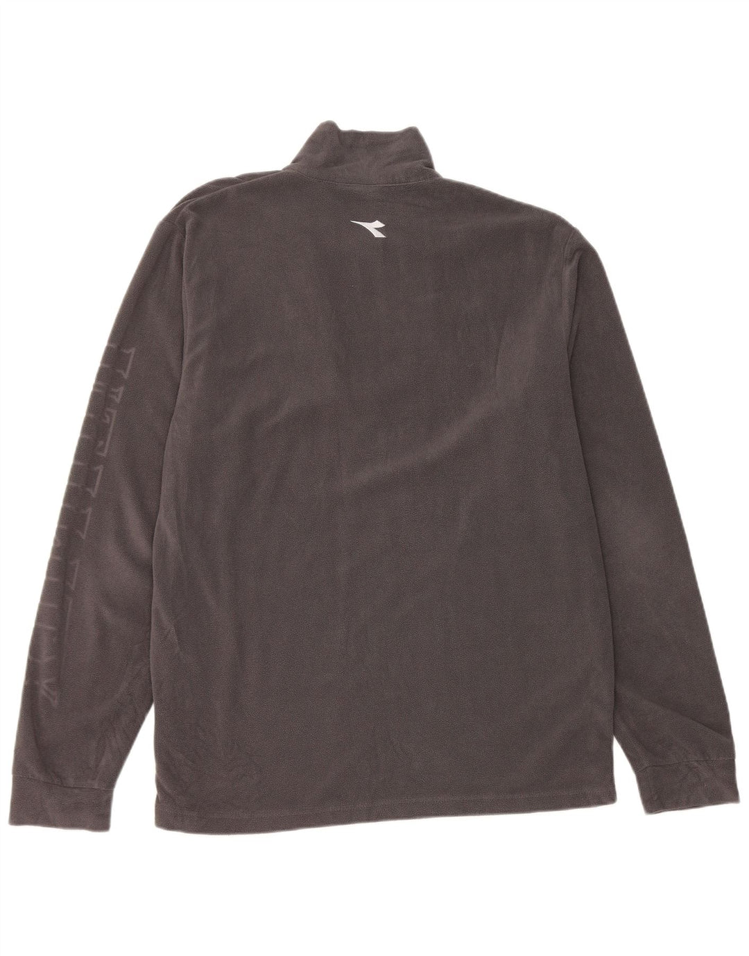 Pulover din lână Diadora pentru bărbați, cu grafică, cu fermoar, XL, poliester, gri