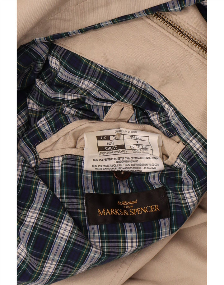 Geaca Bomber pentru bărbați Marks & Spencer UK 36 Poliester Bej Mic