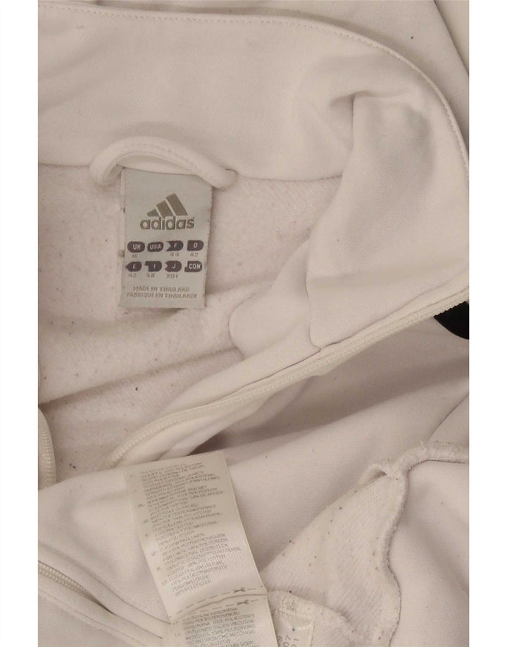 Jachetă de trening pentru femei Adidas UK 16, mare, alb, poliester