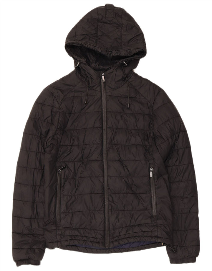 Jachetă căptușită cu glugă pentru bărbați ZARA UK 36 Small Black