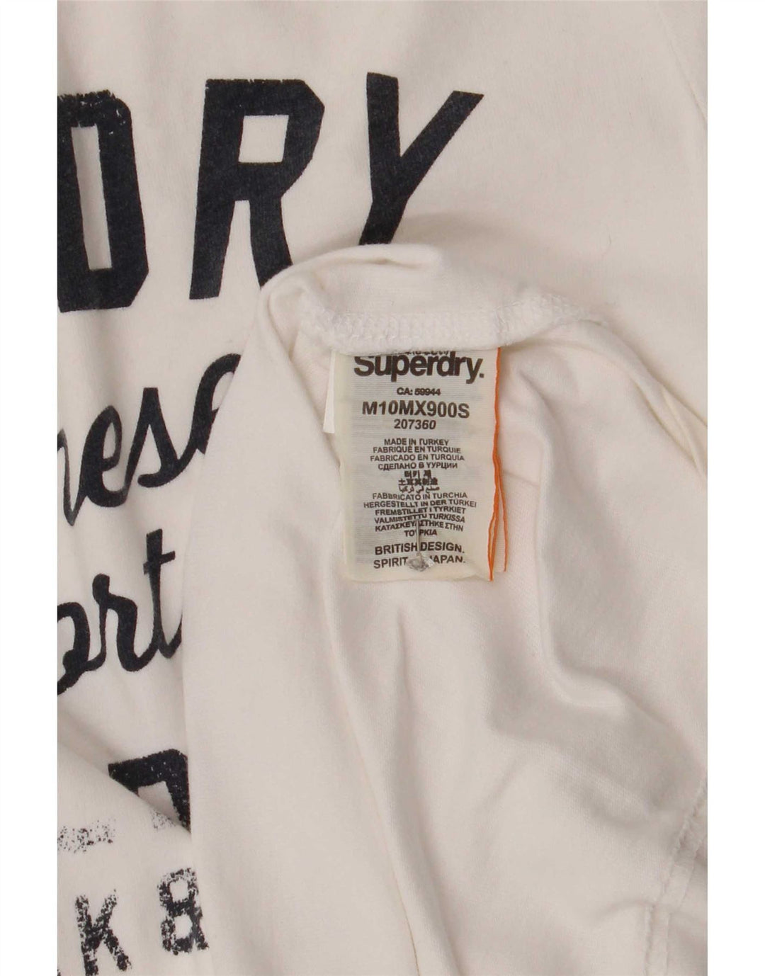 Tricou grafic pentru bărbați Superdry Top Medium White Bumbac
