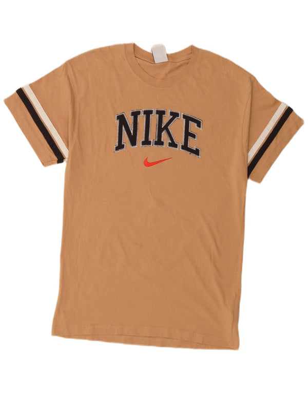 Tricou grafic pentru bărbați Nike Top mic, bej, bumbac