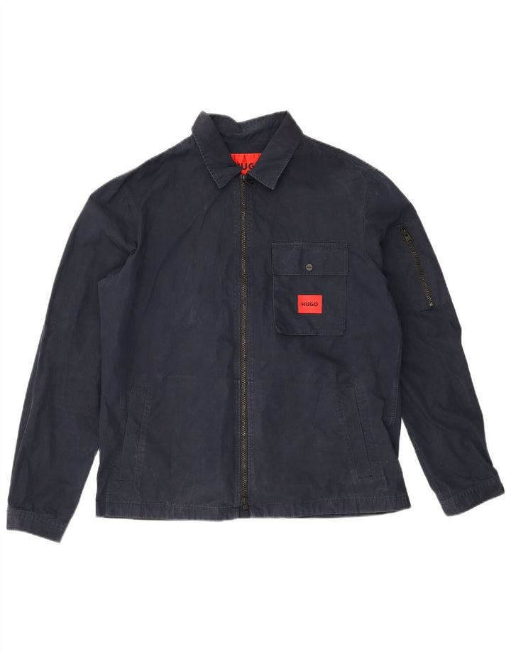 Jachetă bomber pentru bărbați HUGO BOSS UK 38 mediu, albastru bleumarin, bumbac