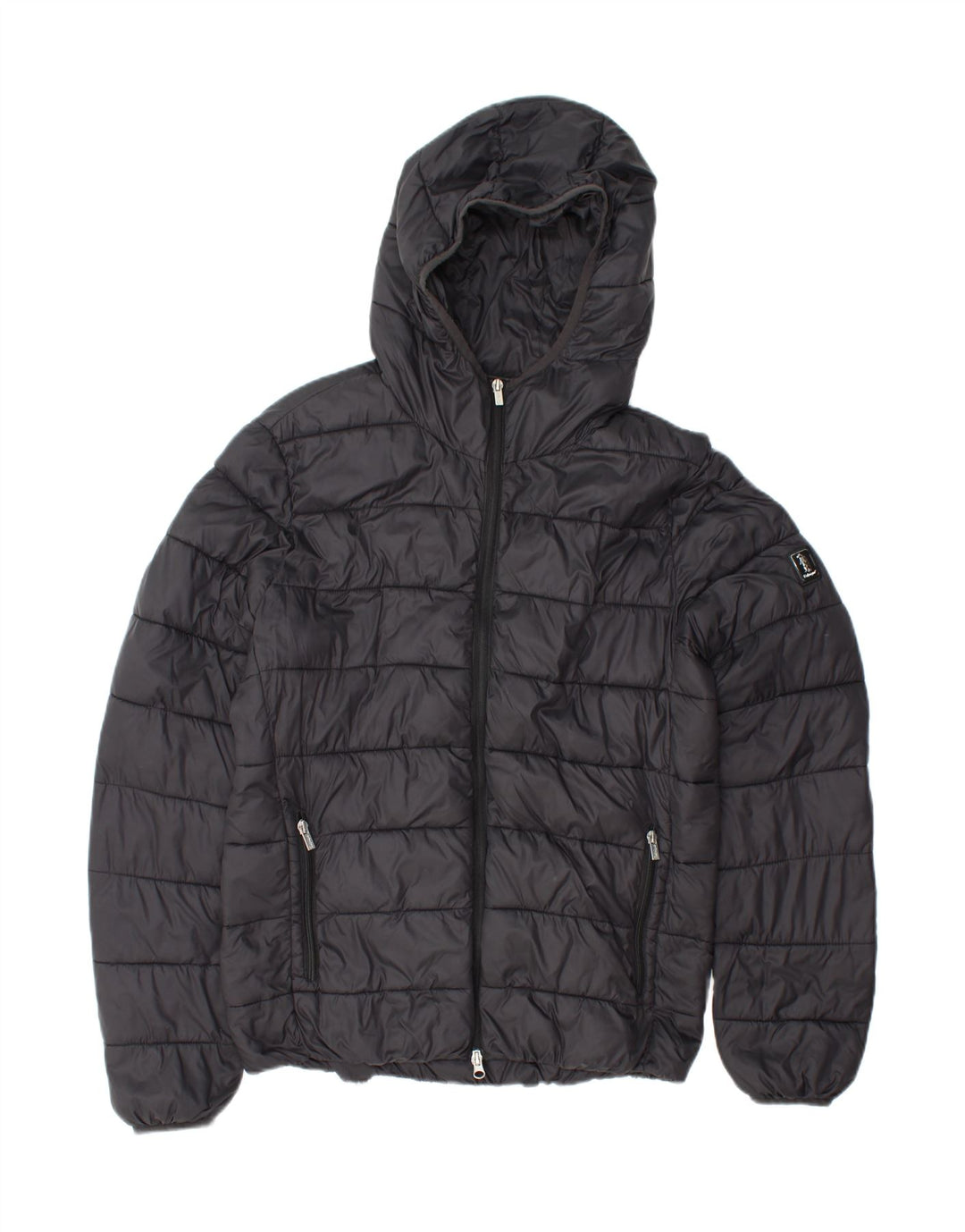 Jachetă căptușită cu glugă pentru bărbați REFRIGUE UK 38 Medium Black