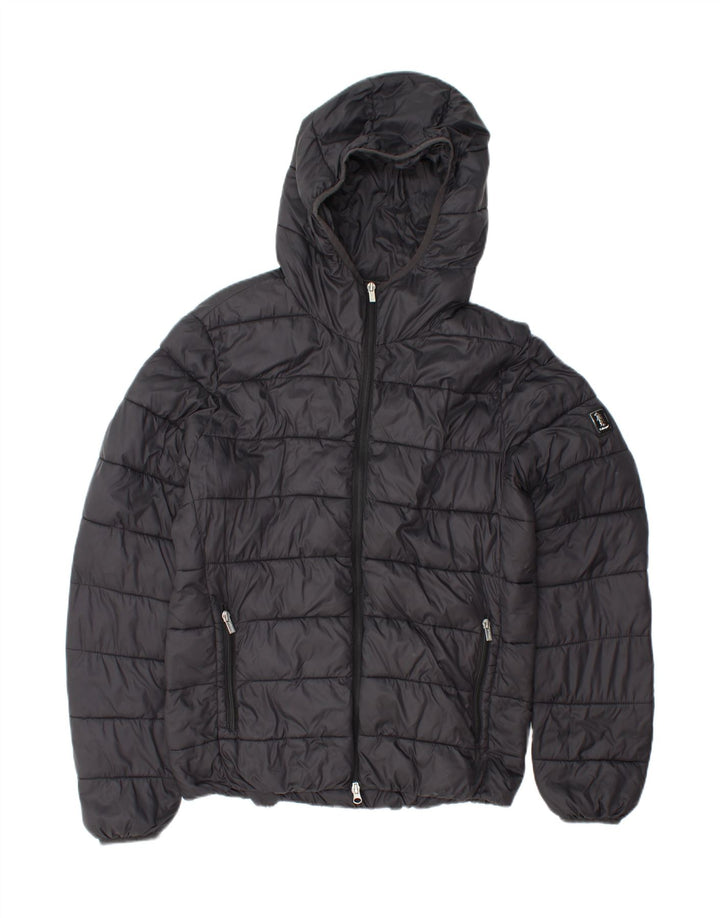 Jachetă căptușită cu glugă pentru bărbați REFRIGUE UK 38 Medium Black