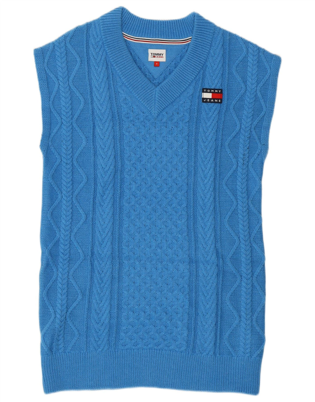 Tommy Hilfiger Womens Vest Tank Top UK 10 Small Blue Poliester