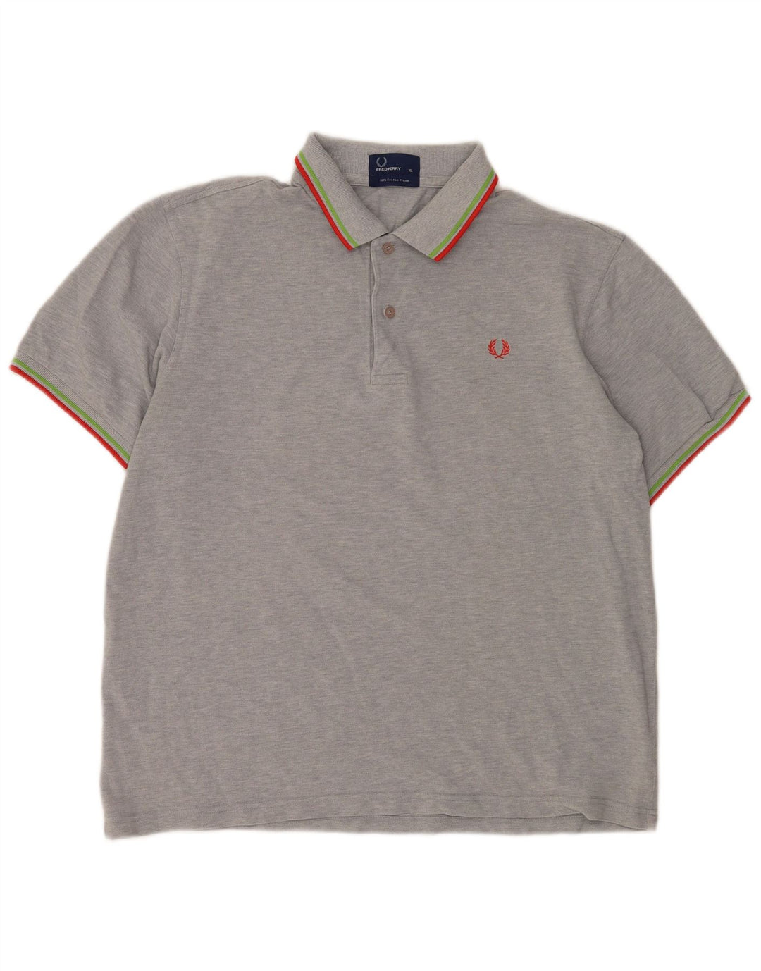 Cămașă polo pentru bărbați Fred Perry XL, bumbac cu pete gri