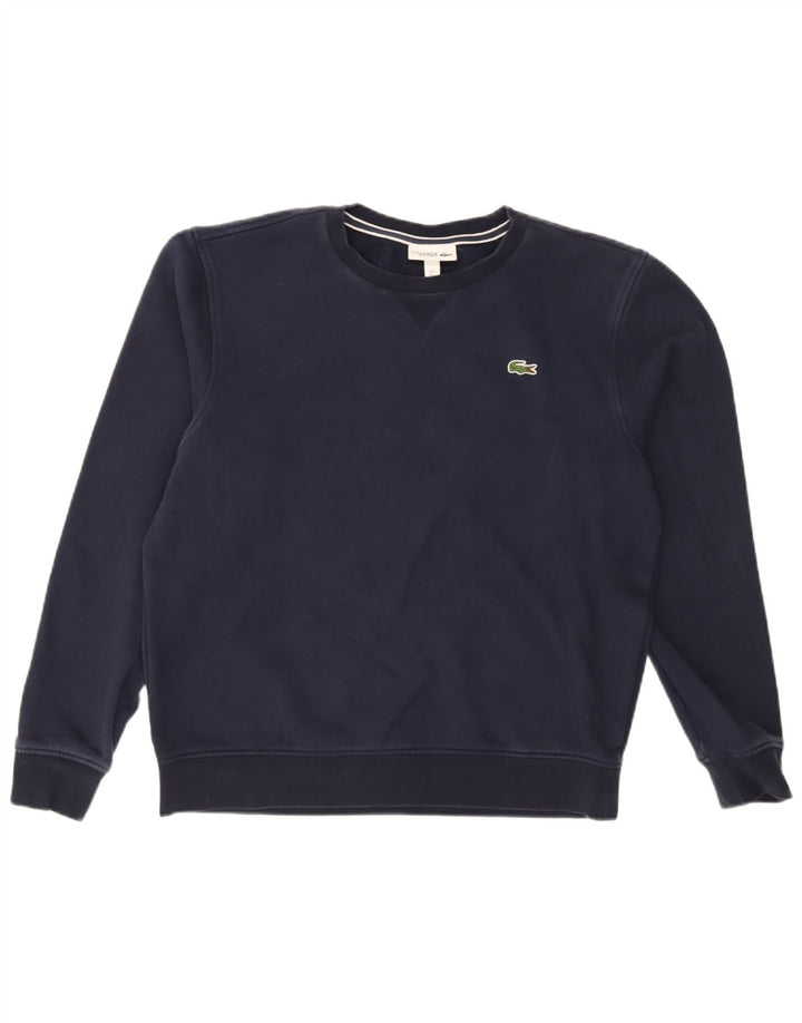Pulover pentru bărbați Lacoste Pulover Mărimea 5 Mare Bumbac bleumarin