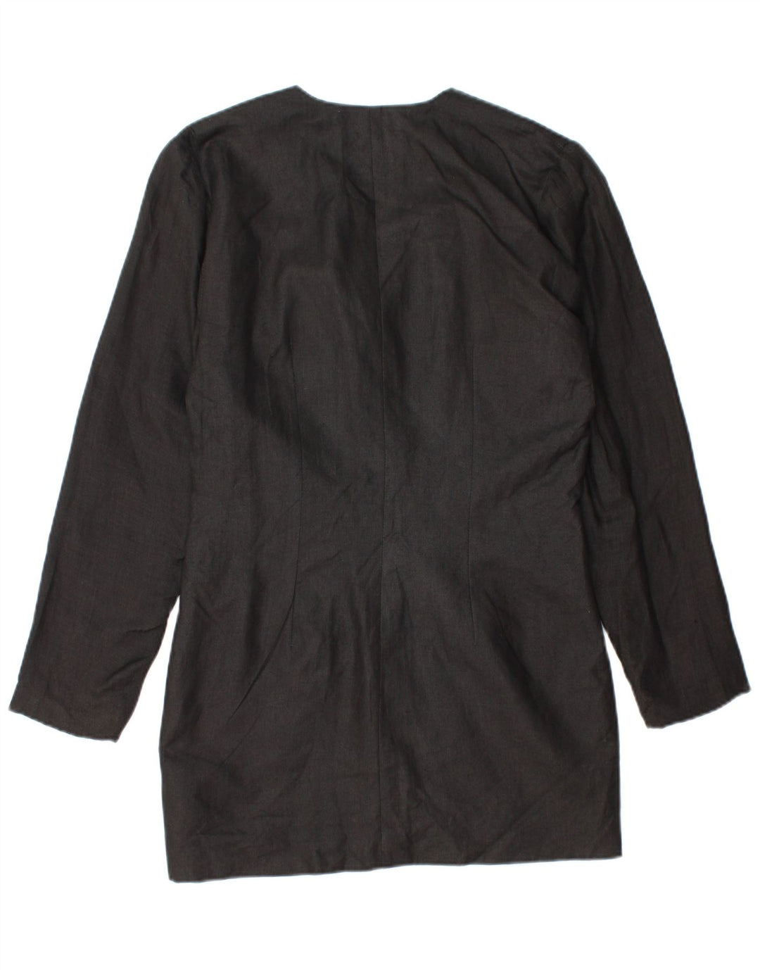 Jachetă vintage pentru femei cu paragate cu 1 nasture, UK 14, in negru mediu