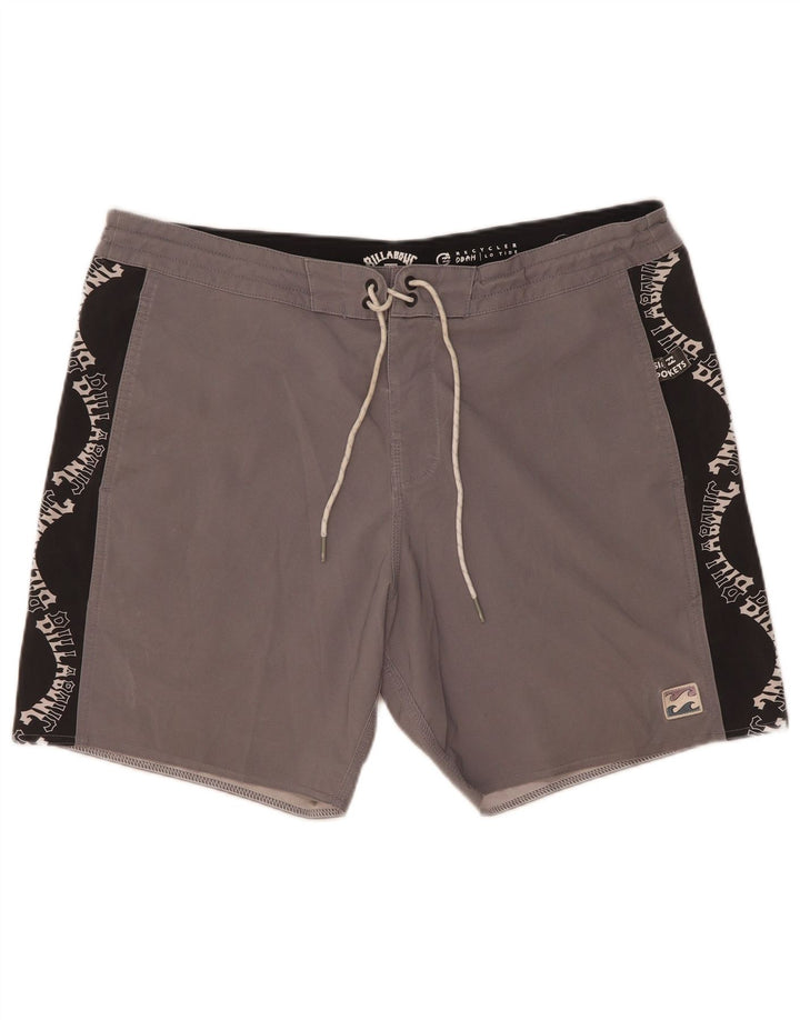 Pantaloni scurți de înot grafic pentru bărbați Billabong, mari, gri, poliester color bloc