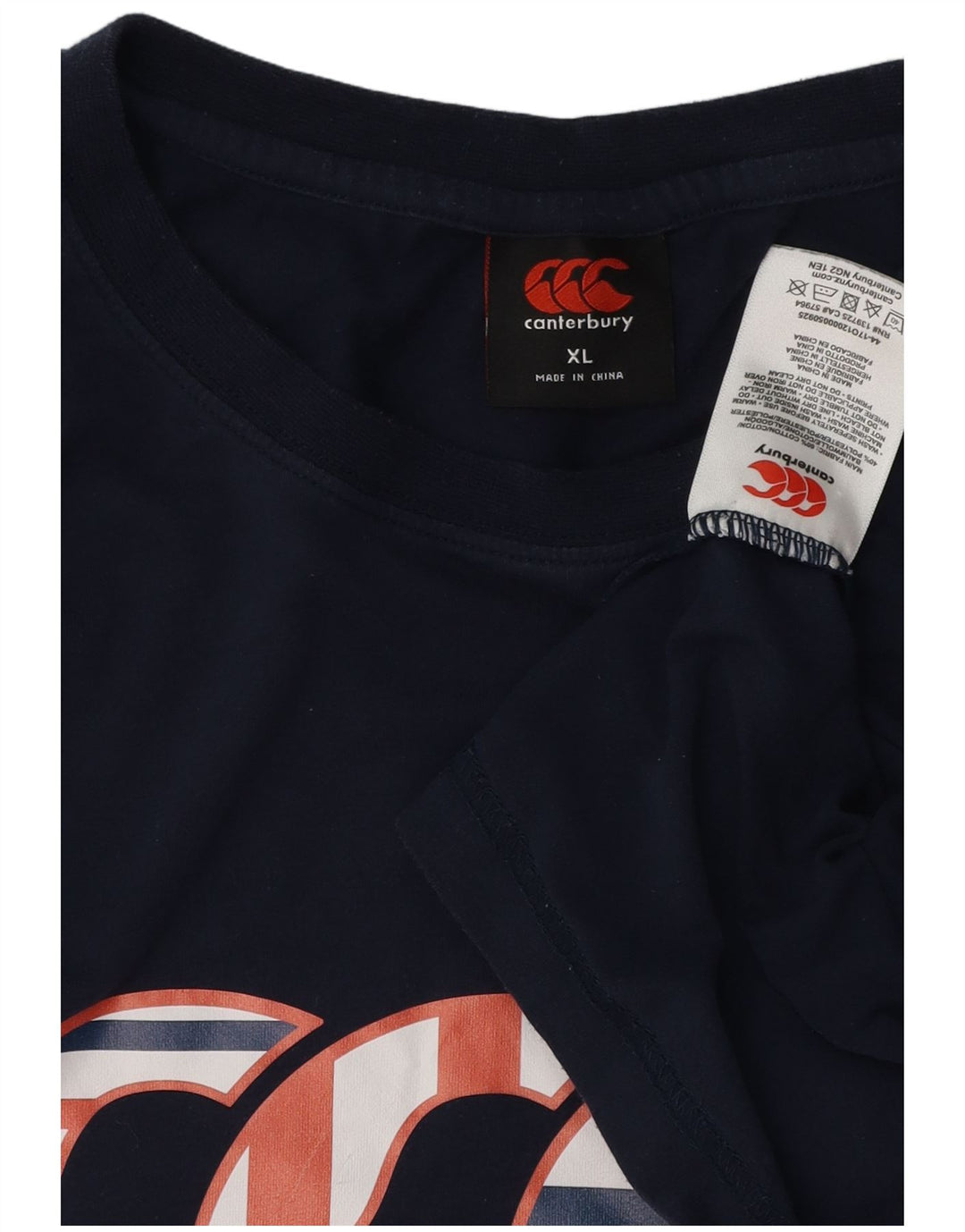 CANTERBURY tricou grafic pentru bărbați Top XL bumbac bleumarin