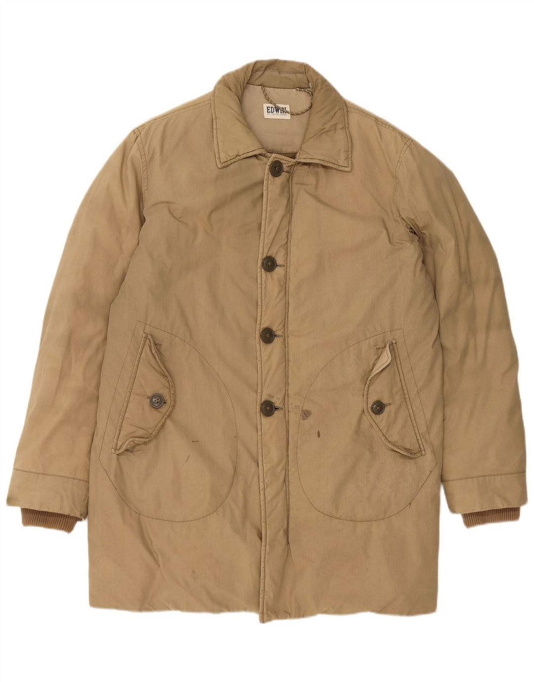 Palton căptușit pentru bărbați EDWIN UK 38 bumbac mediu bej