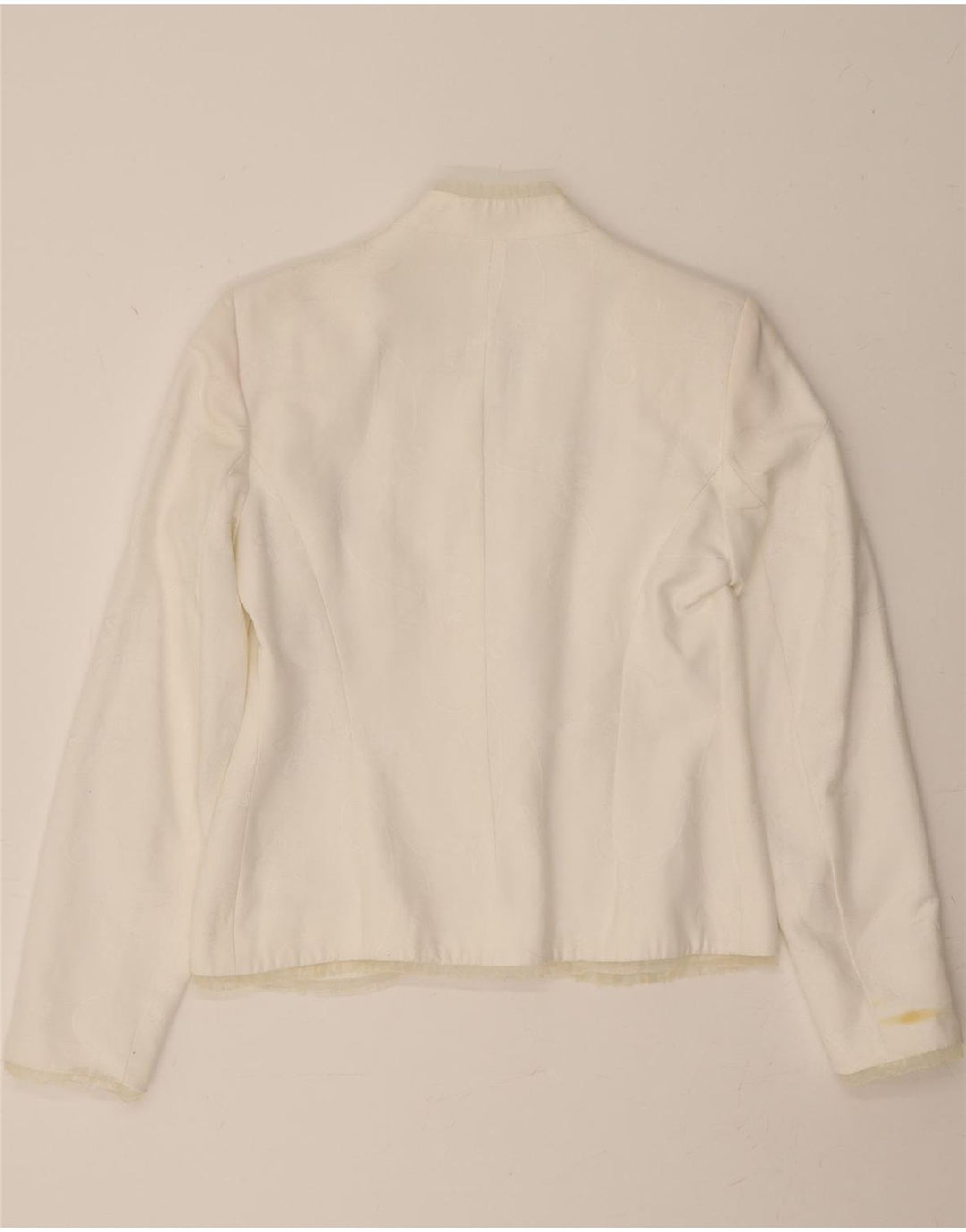 RENE Womens 3 Button Blazer Jacket IT 38 XS White Vintage Rene and Second-Hand Rene from Messina Hembry 