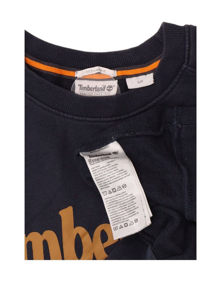 Pulover pentru bărbați Timberland Graphic Regular Fit Pulover Mic Bleumarin