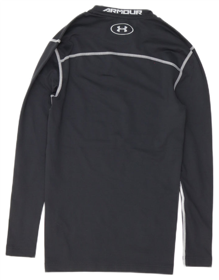 Under Armour Cold Gear Graphic Top cu mânecă lungă pentru bărbați, poliester negru mic