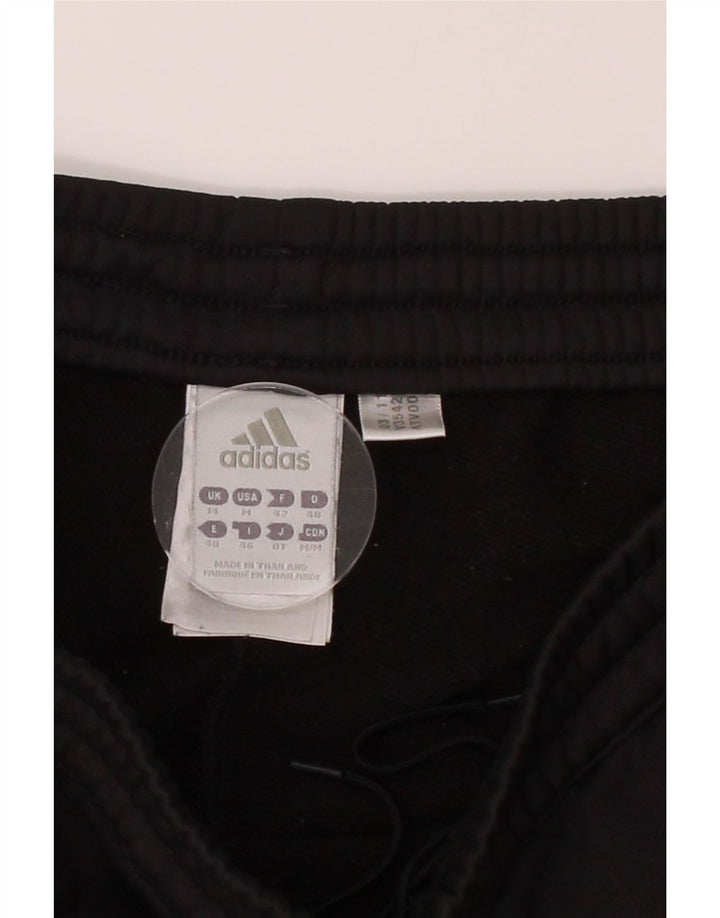 ADIDAS Womens Tracksuit Trousers UK 14 Medium  Black Polyester Vintage Adidas and Second-Hand Adidas from Messina Hembry 
