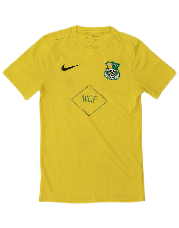 Tricou grafic pentru bărbați Laurel Park FC Slim Fit Top mic galben