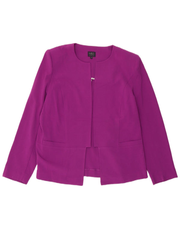 Jachetă pentru femei Marks & Spencer Open Blazer UK 16, mare, violet, poliester