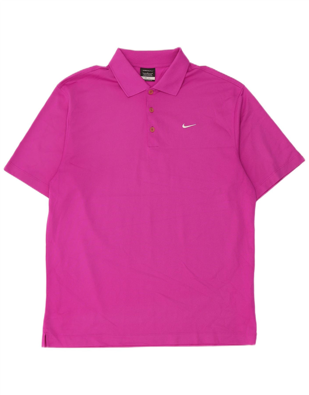 Tricou polo Nike pentru bărbați Dri Fit, mare, roz din poliester