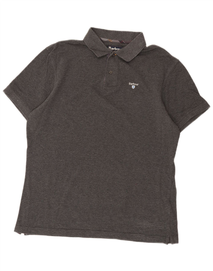 Tricou polo pentru bărbați Barbour XL bumbac gri