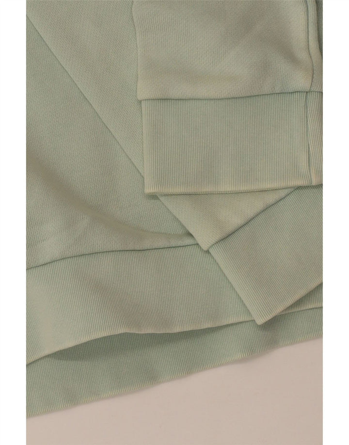 Hanorac grafic pentru bărbați Adidas Jumper mic din bumbac turcoaz