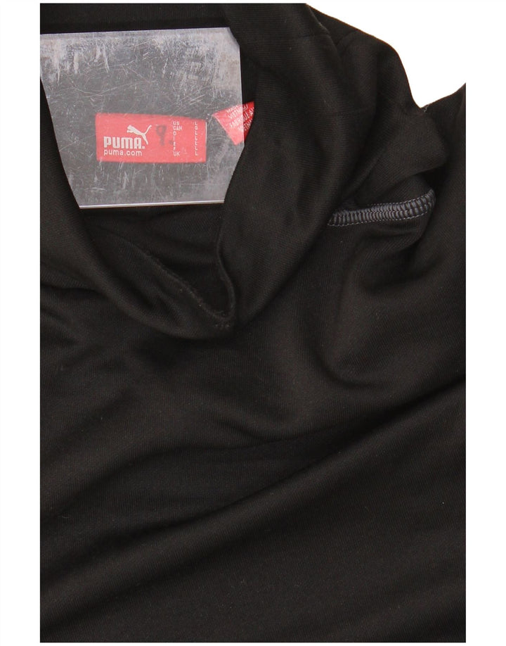 PUMA Mens Top Long Sleeve Large Black Cotton