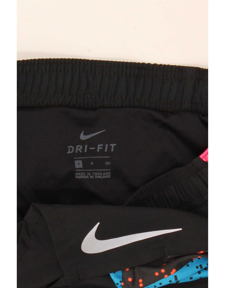 Pantaloni scurți sport Nike Dri Fit Graphic pentru femei, mici, negru